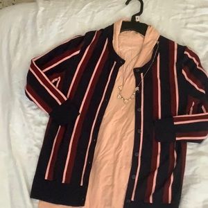 Ann Taylor striped cardigan